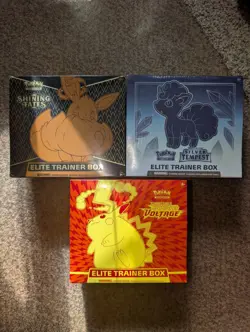 Pokemon Shining Fates, Silver Tempest, Vivid Voltage ETB Bundle(Pls Read Below) - Image 1