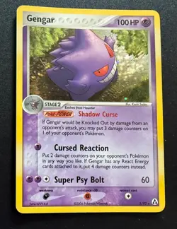 Pokemon Gengar 5/92 EX Legend Maker Holo Rare Near Mint Vintage 2006 - Image 1