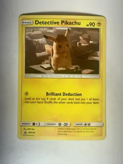 Detective Pikachu Promo Holo SM194 Sun & Moon Promo Pokemon TCG - Image 1