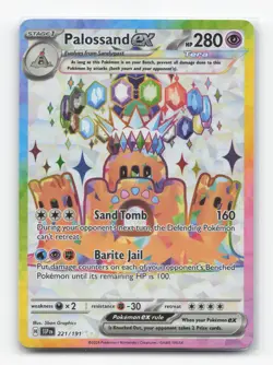 Pokemon TCG - Palossand ex 221/191 Near Mint Ultra Rare Surging Sparks - Image 1