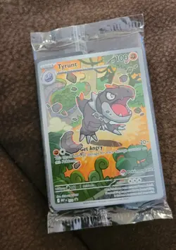 Pokemon - Tyrunt 070 Pokemon Center Stamp Black Star Promo SEALED - Image 1