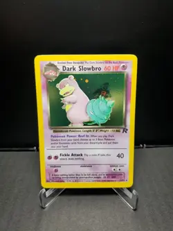 Pokemon TCG Dark Slowbro 12/82 Team Rocket Vintage Holo WOTC 1999-2000 MP/HP - Image 1