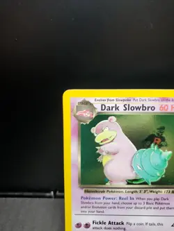 Pokemon TCG Dark Slowbro 12/82 Team Rocket Vintage Holo WOTC 1999-2000 MP/HP - Image 2