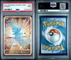 2021 Pokemon Celebrations 025 Full Art/Mew PSA 9 - Image 3