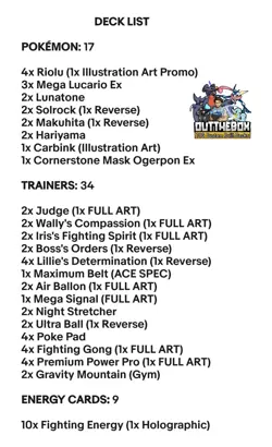Mega Lucario & Lunatone - 2026 Rotation Ready - Pokemon TCG - OutTheBoxTCG Decks - Image 2