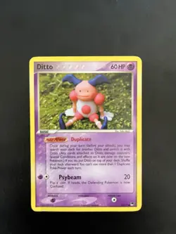 Ditto Mr. Mime Pokemon TCG 2006 (POP Series 3 ) Non Holo Rare # 12/17 - Image 1