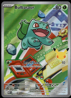 Pokemon Bulbasaur MEP 037 First Partner Illustration Rare Promo 30th Anniversary - Image 1