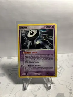 2005 Unown - Holo Rare 1/28 - Pokemon Unseen Forces - Secret Rare - MP - Image 2