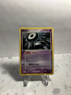 2005 Unown - Holo Rare 1/28 - Pokemon Unseen Forces - Secret Rare - MP - Image 3