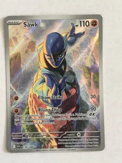 Pokemon TCG Sawk 130/086 Illustration Rare Sv: White Flare - Image 1