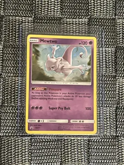 *BLACK STAR* Mewtwo SM77 Bubble Holo Promo NM Pokemon TCG - Image 2
