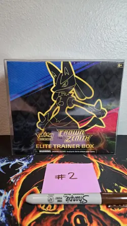 Pokemon TCG Crown Zenith Elite Trainer Box - small tear on bottom - Image 1