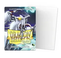 Dragon Shield 60CT Japanese Matte Sleeves - White - YuGiOh TCG - Image 1