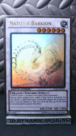 | Yugioh Naturia Barkion GLD5-EN033 GHOST Rare Gold Series Haunted Mine HP 🔥 | - Image 1