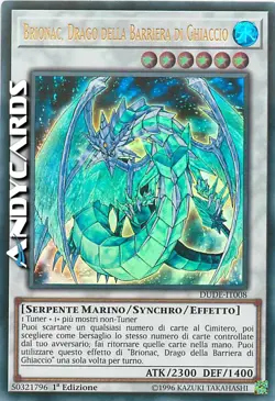 BRIONAC, DRAGO DELLA BARRIERA DI GHIACCIO • Ultra R • DUDE IT008 • 1Ed • Yugioh! - Image 1