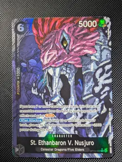 One Piece St. Ethanbaron V. Nusjuro (Alternate) OP13-080 Carrying His Will Foil - Image 2