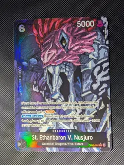One Piece St. Ethanbaron V. Nusjuro (Alternate) OP13-080 Carrying His Will Foil - Image 3