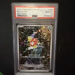 2023 POKEMON JPN SV1A-TRIPLET BEAT ART RARE #080 MAGIKARP PSA 10 - Image 1
