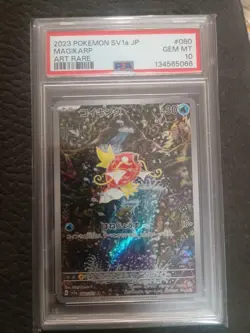 PSA 10 2023 POKEMON JPN SV1A-TRIPLET BEAT ART RARE #080 MAGIKARP Shinji Kanda - Image 2