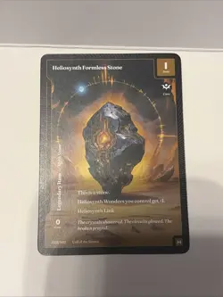 Wonders of The First Call Of The Stones Heliosynth Formless Stone MYTHIC Paper - Image 1