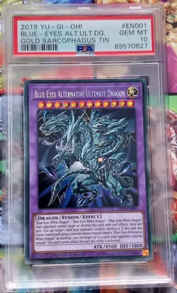 PSA 10 YuGiOh Blue-Eyes Alternative Ultimate Dragon TN19-EN001 Secret Rare - Image 1