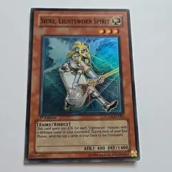 Yu-Gi-Oh! Shire, Lightsworn Spirit SOVR-EN082 Super Rare 1st Edition LP Fairy - Image 2