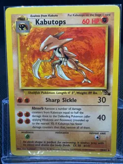 Pokemon Kabutops 24/62 - Fossil - LP/English - Image 1