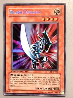 yugioh Blade Knight CT1-EN002 Misprint Error Super Rare Limited Edition VLP/NM - Image 1