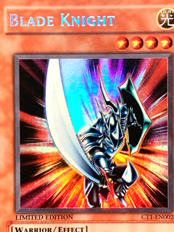 yugioh Blade Knight CT1-EN002 Misprint Error Super Rare Limited Edition VLP/NM - Image 2