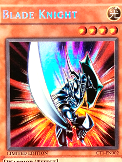 yugioh Blade Knight CT1-EN002 Misprint Error Super Rare Limited Edition VLP/NM - Image 3