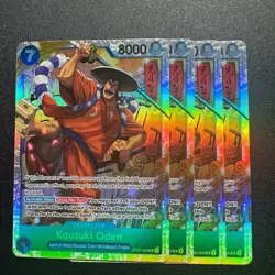 4x Kouzuki Oden ST22-005 SR - One Piece TCG English Playset Near Mint - Image 1