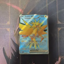 Zapdos ex 192/165 Scarlet & Violet 151 Full Art Ultra Rare Holo Pokemon Card NM - Image 1