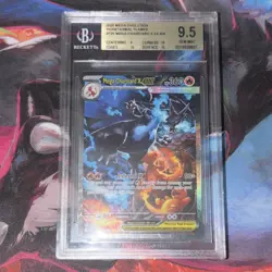 Mega Charizard X EX SIR 125/094 Phantasmal Flames Holo BGS 9.5 SIR Rare - Image 1