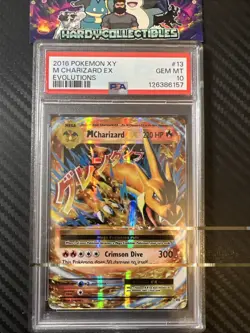 PSA 10 GEM MINT - 2016 Pokemon XY Evolutions M Charizard EX 13/108 Evolutions - Image 1