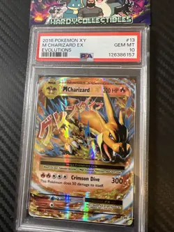 PSA 10 GEM MINT - 2016 Pokemon XY Evolutions M Charizard EX 13/108 Evolutions - Image 2