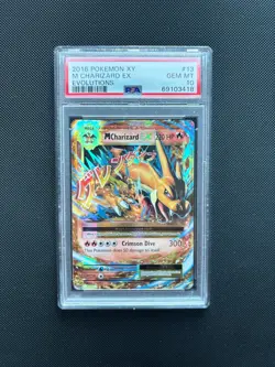 PSA 10 2016 Pokemon M Charizard EX XY Evolutions Holo Ultra Rare #13 - Image 1