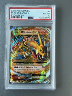 Pokemon XY Evolutions M Charizard EX Holo #13/108 2016 PSA 10 Gem Mint - Image 1
