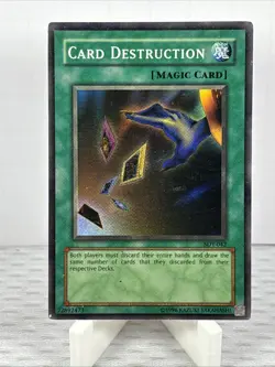 Card Destruction SDY-042 Starter Deck: Yugi Super Rare - YuGiOh TCG - MP - Image 1