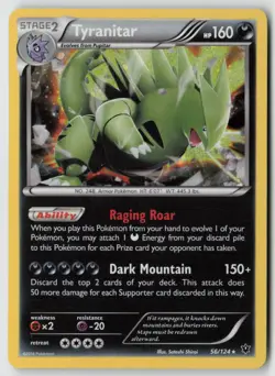 Tyranitar - 56/124 (Cosmos Holo) 056/124 - Misc Cards & Products Holo -PTCG - LP - Image 1