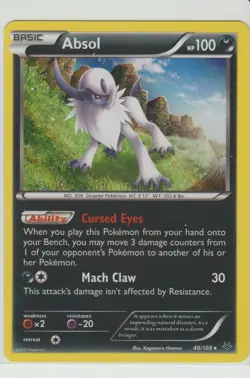 Absol Holo Rare Pokemon Card Roaring Skies 40/108 - Image 1