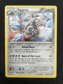 Pokemon Aggron 59/101 Plasma Blast LP Card Non-Holo - Image 1