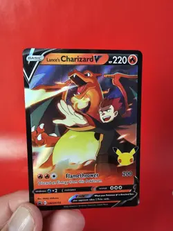 Lances Charizard SWSH133 Promo Card Black Star Celebrations - Image 5