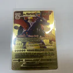 Shining Charizard GX Gold Foil Fan Art Card Hp250 Thunder Punch🔥🔥🔥 - Image 1