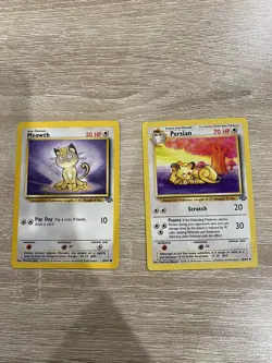 Pokemon Cards Meowth Persian Jungle Set with Bonus Gift - Image 1