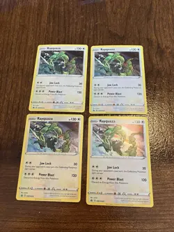 Lot of 4 Rayquaza SWSH029 SWSH: Sword & Shield Promo Cards Holo - Image 1