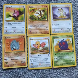 Original 1999 Pokemon Jungle 31 different base Pokemon and trainer cards - Image 3