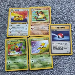 Original 1999 Pokemon Jungle 31 different base Pokemon and trainer cards - Image 5