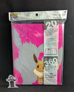 Pokemon Ultra Pro 9 Pocket Portfolio Binder Pink Eevee Holds 360 Cards Sealed! - Image 1