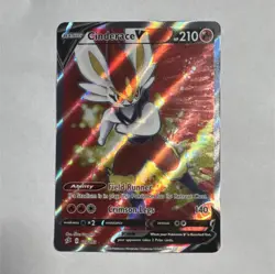 Pokemon Cinderace V Ultra Rare Rebel Clash 178/192 210 HP Full Art Holo Card - Image 1