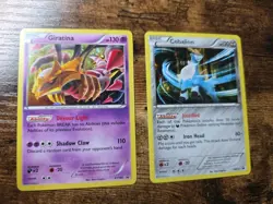 Pokemon Card 2 Lot Giratina XY184 Cobalion BW72 Black Star Promo Holo - Image 1